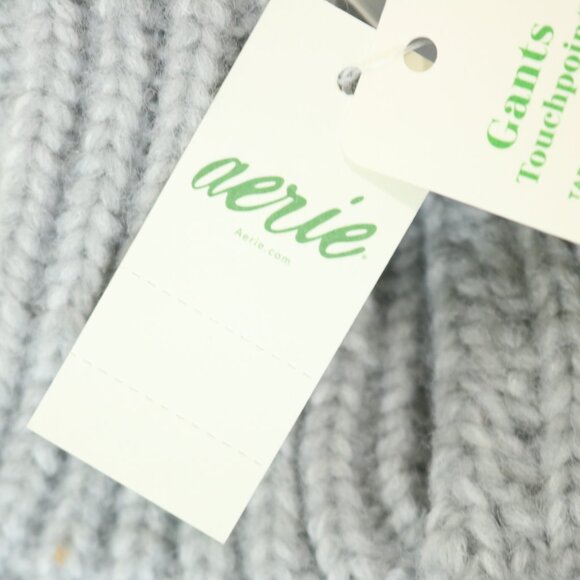 Aerie Touchpoint Gloves Gray Touchscreen Gloves Knit Women's One Size - Picture 5 of 8